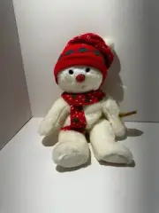 Ty Beanie Christmas Buddy Snowboy Snowman Hat Scarf 14 Plush