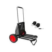 Beach Trolley Cart, Foldable Heavy-Duty Beach Cart with 12 Inch Wheels for Sand