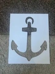Boat Anchor stencil paint/trace/drawing Size 8x10 reusable All sizes face
