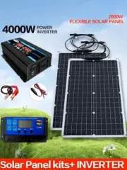 4000W Inverter/1000W Solar Panel/10A-100A Controller Power Supply/Camping New