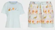 NEW PETER ALEXANDER DISNEY WINNIE THE POOH TOP + SHORTS PJ SET LARGE RRP$139.90