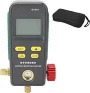 XTevu Refrigeration Digital Manifold Guage Meter, 1/4in Refrigeration Digital Manifold Gauge Meter, Interface LCD Backlight AC Vacuum Tester