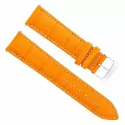 20MM LEATHER WATCH BAND STRAP FOR BREITLING PILOT, ABYSS, COLT WATCH ORANGE WS