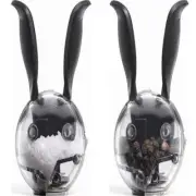 Chef'n 101-033-001 Black/Clear Plastic Salt and Pepper Grinder Set 3-11/16 L in.