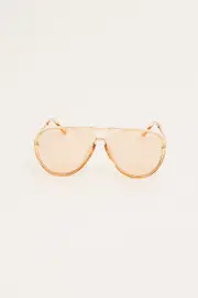 Orange Top Bar Fashion Glasses