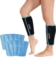 REVIX Ice Packs for Shin Splints Leg Pain Relief Reusable Calf Ice Pack Wrap wit