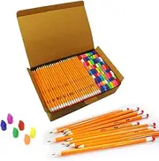 S & E TEACHER'S EDITION 432Pcs Pencils & Erasers Tops Set, 288 Pcs Pre-sharpened pencils No. 2, with 144Pcs Eraser Caps, #2 HB pencil sharpened, Back to school, 432Pcs/box.