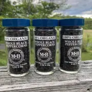 Morton & Bassett Spices Whole Black Peppercorn 2.1 Oz (Pack of 3) All Natural