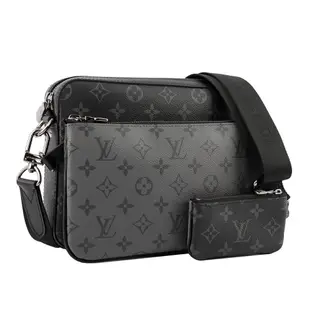 LV Monogram TRIO 三合一郵差包(黑灰色) M69443