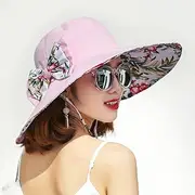 [iopjklhonghome] Hat Female Spring and Summer Seaside Vacation Big Eaves Wild Beach Hat Sunscreen Anti-Ultraviolet Sun Hat Sun Hat