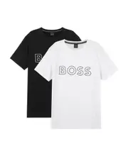 Logo printed T-shirt two-piece set S,M White