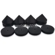 4pcs 25mm Ebony Speaker Shockproof Spike Stand Foot Isolation Feet Base Pad #3