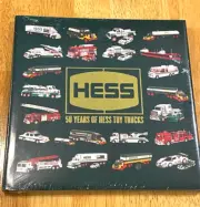 HESS 50 Years of Hess Toy Trucks Hardcover Book 50th Anniversary NEW, In Plastic
