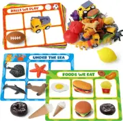 Coogam Sorting Toy for Toddlers, Animals Dinosaurs Fruits Vehicles Foods Fish...