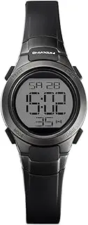 [Maxum] Minimax Black Silver Digital Watch for Women Adults Unisex-Adults Watch
