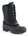 Hunter Original Genuine Pac Shearling Booties Rain Boots Black Lace Up Sz 6 New