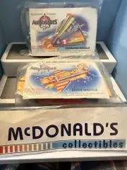 McDonald's Happy Meal Young Astronauts Toy Lot of 2 Sealed Space Shuttle Command
