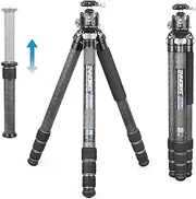 INNOREL 10-Layer Carbon Fiber Compact Tripod KT404C Professional 40mm Tube Heavy Duty Camera Stand for Digital DSLR Video Camcorder with 52mm Low Profile Panoramic Ballhead Center Column Load 35kg