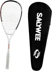 Lljsszr Squash Racket, Squash Paddle with Carry Bag, Non-Slip Grip, Lightweight Supplies, Teardrop Shape Squash Racket for