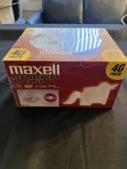 MAXELL Replacement CD Jewel Cases 40 Pack Clear Color Compact Disc CD NEW SEALED