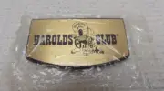 VINTAGE HAROLDS CLUB RENO - STICKER - NEW