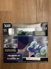 rumble n tumble rc remote Double Sides Flip Action Race Car. Lights Up.