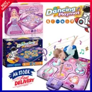 Dance Mat for Kids, Dance Play Mat with 7 Game Modes, LED Lights Dance Toys Gift