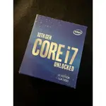 很新 INTEL I7 10700K 盒裝 3.8G UP TO 5.1G 10900 11700 可參考