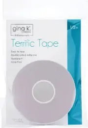 Gina K Designs Terrific Tape 1/2"X27yds-Clear - 2 Pack