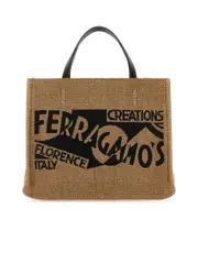 Salvatore Ferragamo TT Sign Shopping Bag