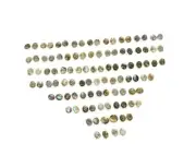 WHOLESALE 51PR 925 SOLID STERLING SILVER LABRADORITE STUD EARRING LOT b239