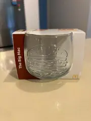 New McDonalds 50 Years of Macca's "The Big Mac' WOBBLING Glass -Limited Edition