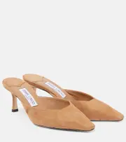 [Jimmy Choo] Jimmy Choo Vivi 65 suede mules AU 4 beige