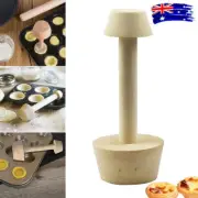 Egg Tart-Tamper Double Side Wooden Pastry Pusher Kitchen DIY Baking Shaping Tool