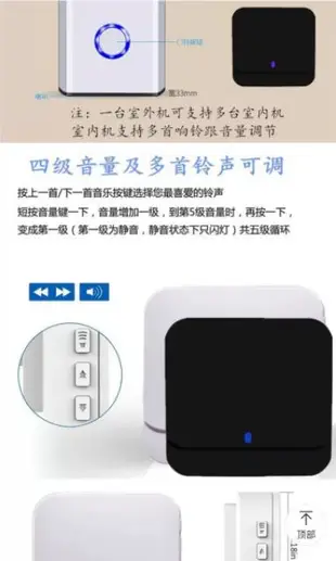 無線wifi門鈴影像對講機~手機APP監看對講機無線呼叫器