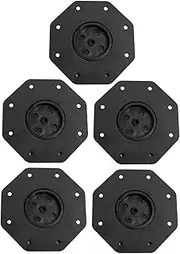 DOITOOL 5pcs Adjustable Height Deck Support Pedestals Sturdy Floor Support Base for Outdoor Installation Plastic Flooring Support for Deck Leveling