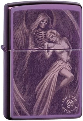 Zippo High Polish Purple Anne Stokes 29717