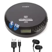 CD Player Portable Bluetooth CD Player for Car, Headphones, FM, AUX, MP3 Anti...