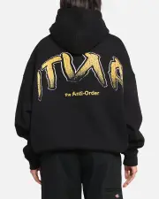 [The Anti Order] The Anti Order Anti Collegate Boxy Hoodie Black - Size M M Black