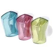 3x Toothbrush Holder Dustproof Wallmount Suction Cup Toothbrush Cover Rack C AUT
