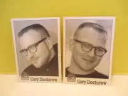 Booksmith Author Trading Cards set of two CORY DOCTOROW #s 579 + 655