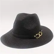 [LINCYS] Men Women Straw Baseball Cap Straw Hat Men's Panama Hat Summer Style Sun Hat Beach Sun Hat