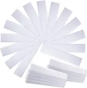 Maitys 200 Pieces Eyebrows Small Wax Strips Kit Hair Removal Wax Paper Facial Waxing Strips Epilating Waxing Pads for Women Girls Men Eyebrow Body Face Arms Lip, 0.4 x 2.4 Inches, White (400 Pieces)