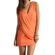 BCBG Maxazria Alondra Front Drape Women's Bodycon dress XS