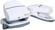 Rapesco 1275 P20 Shimma Stapler and Hole Punch Set, White
