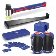 WORKPRO Laminate Flooring Installation Kit- Rubber Mallet with Fiberglass Han...