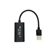 HD HDMI To USB Video Capture- Card USB2.0 Computer Game Live Recording Cable