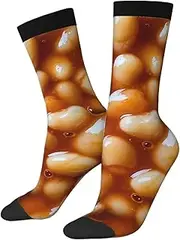 [STKARCV] Baked Beans Socks Harajuku Stockings All Season Long Socks Accessories For Unisex