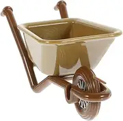QUMIIRITY Miniature Farm Cart Simulation Trolley Model Plastic Miniature Cart Decorative for Garden Home Decor Random Color