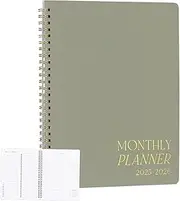 Nybhyjka 2025-2026 Monthly Planner,Portable Monthly Planner Notebook - Smooth Schedule Organizer Journal with Task Checklist for Family Student Teacher